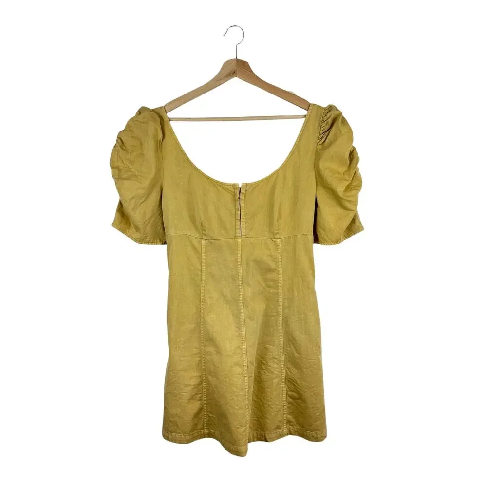 Free People Cheyenne Denim Mini Dress